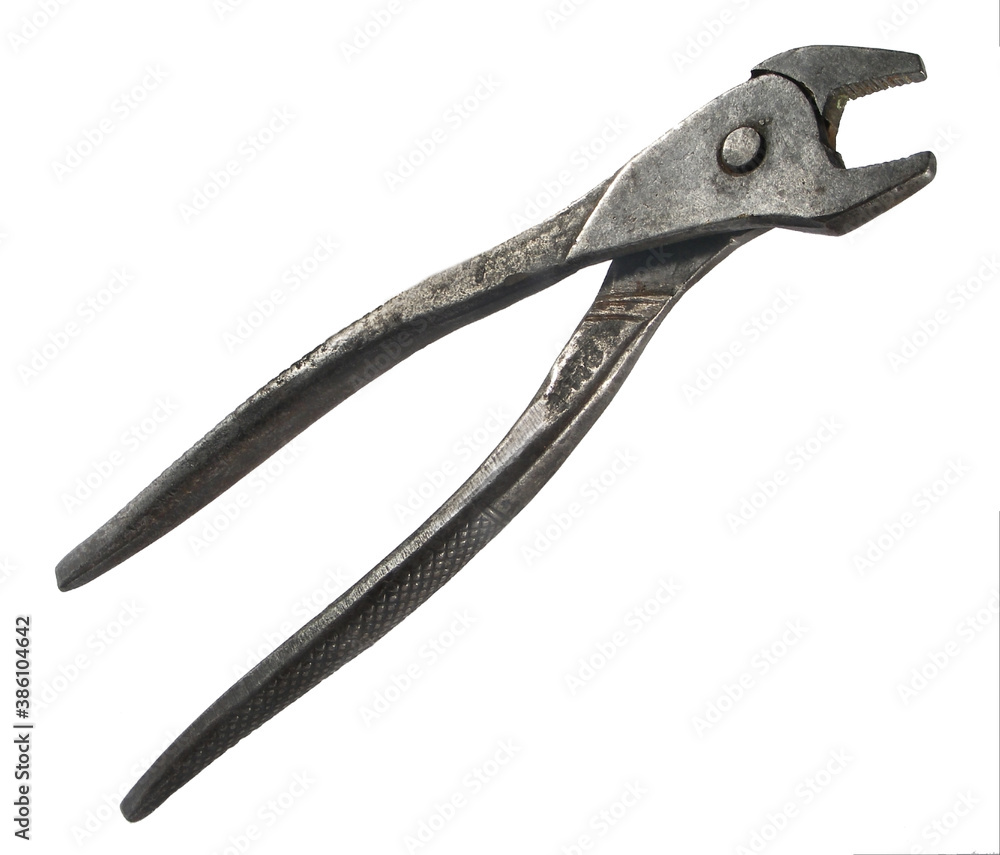 Old soviet pliers isolated on white background
Old soviet pliers isolated on white background