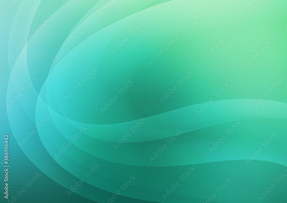 Light Green vector pattern with liquid shapes. Light Green vector pattern with liquid shapes.