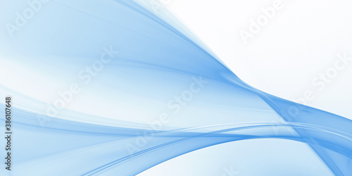 Blue abstract fractal pattern on white background for design