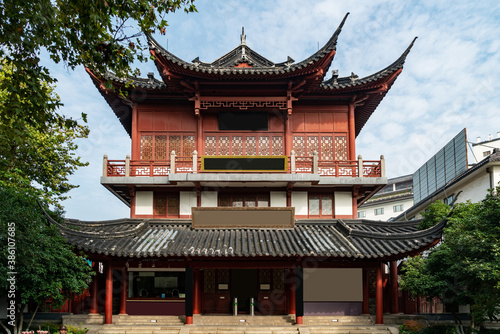 scenery of Confucius Temple in Nanjing  Jiangsu Province  China