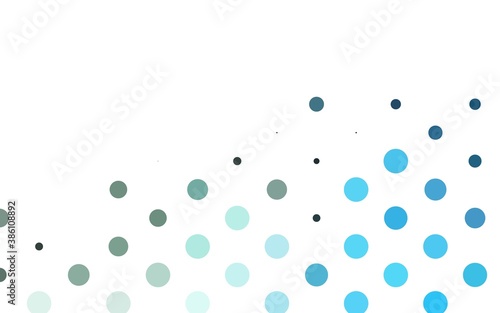 Light BLUE vector template with circles. © Dmitry