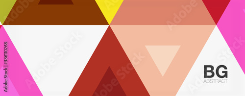 Mosaic triangle pattern abstract background for cover, banner, flyer and poster and other template
