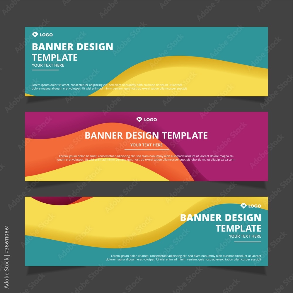 Set of modern abstract vector banners design. Template ready for use in web or print design. Set of modern abstract vector banners design. Template ready for use in web or print design.