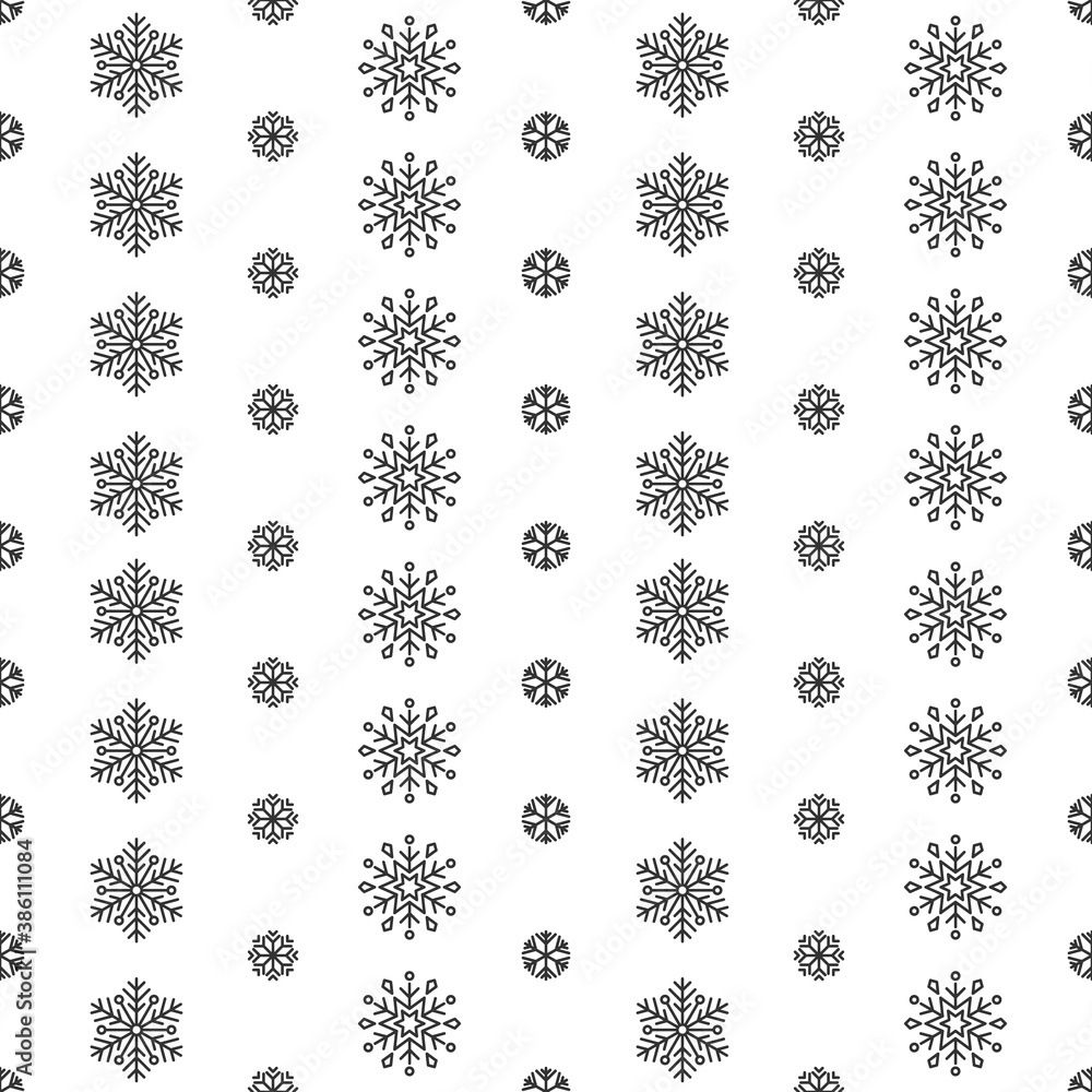 snowflake pattern vector, winter background