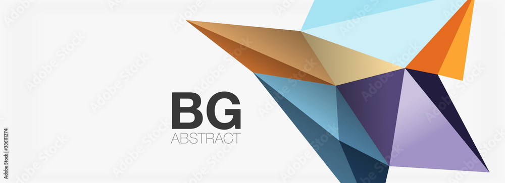 3d mosaic abstract backgrounds, low poly shape geometric design 3d mosaic abstract backgrounds, low poly shape geometric design