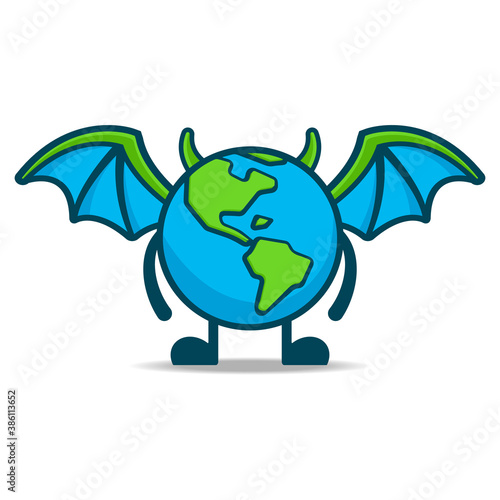 devil earth cartoon character