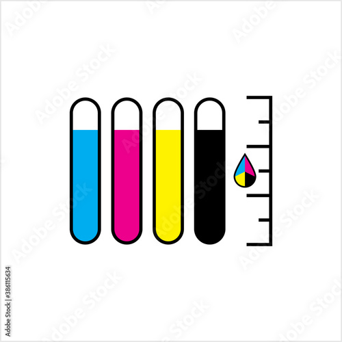 Ink Level Icon, Liquid Level Icon