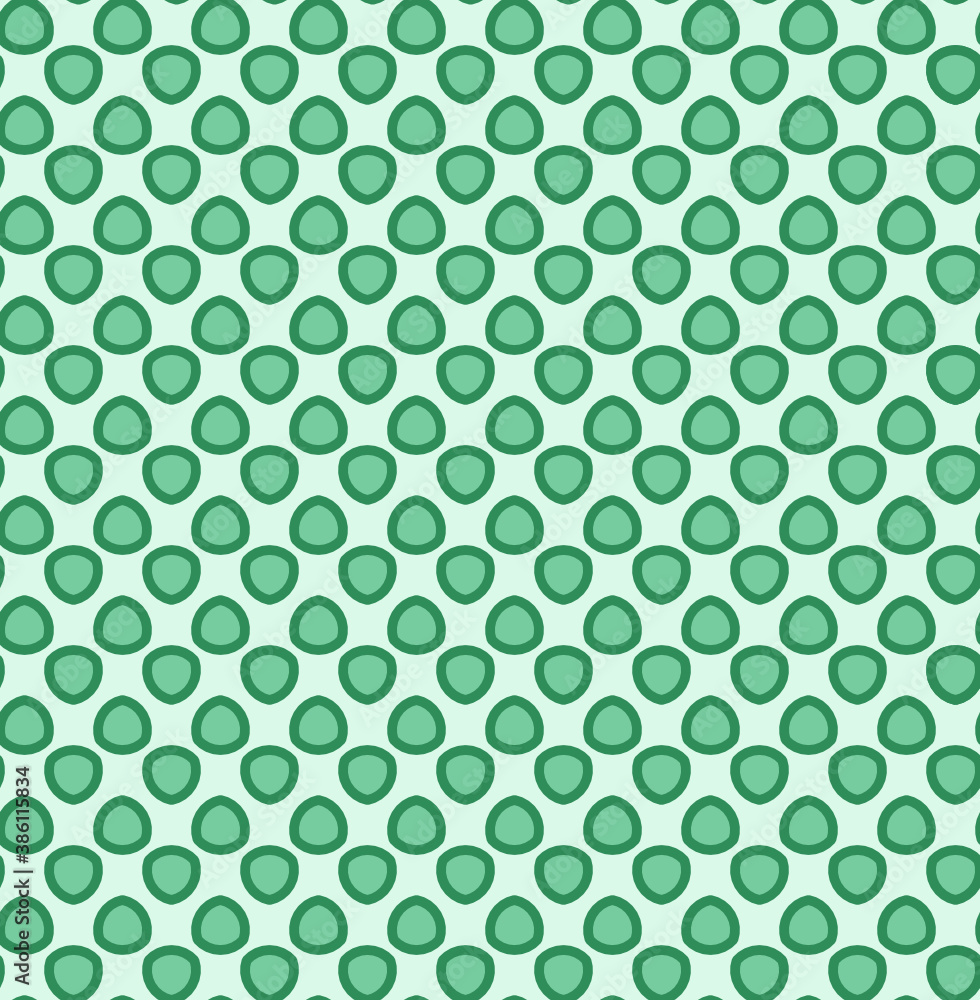 Green seamless pattern with triangles Reaulaux 