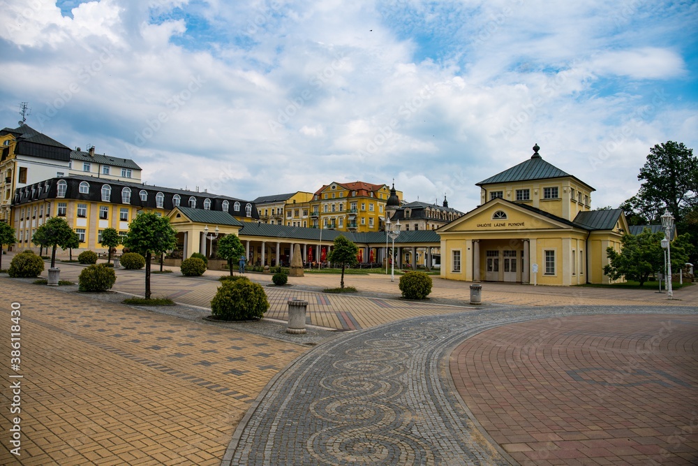 Spa town Frantiskovy Lazne in West Bohemia