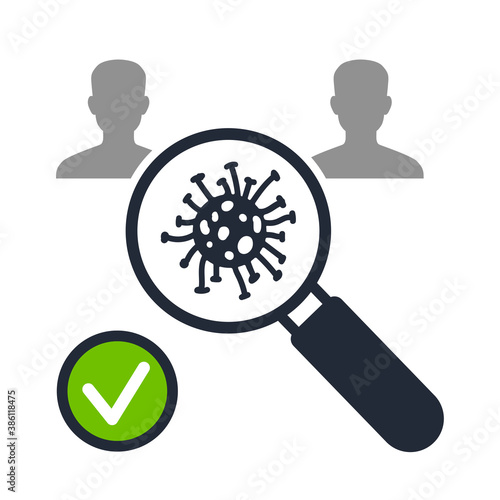 Search for viruses and diseases in employees. No virus detected. Sanitation of the office. Coronavirus, influenza and other viral diseases.