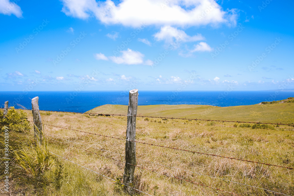 Beautiful country seaside road, West Maui coastline, Hawaii