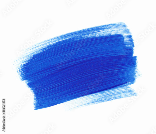 Blue texture brush paint texture design acrylic stroke background. Perfect design for headline, logo and banner. 
