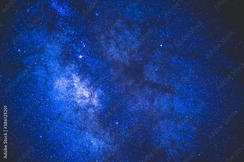 Obraz premium Starry Milky Way at Haleakala National Park, Maui, Hawaii