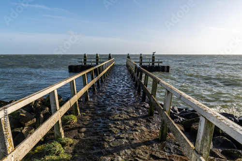 wooden pier on the sea