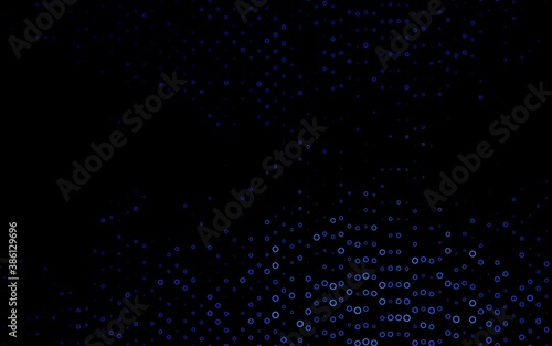 Dark BLUE vector pattern with spheres.