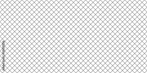 Square wire fence mesh. Illustration of seamless square mesh pattern (repeatable). Seamless metal grid pattern in vector. Lattice mesh texture. photo