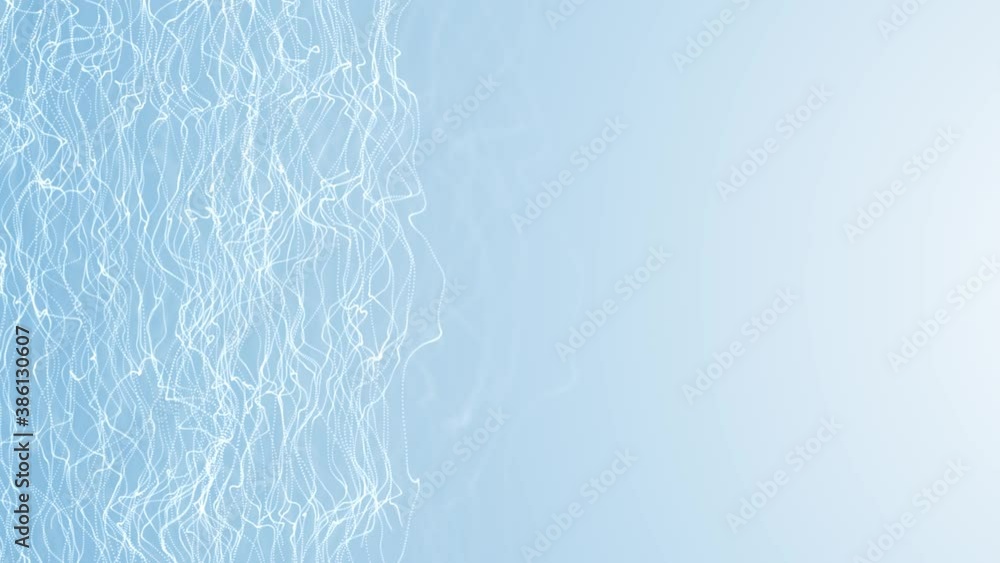 4K 3d Sci-fi futuristic abstract theme with symmetric wire mesh waves ...
