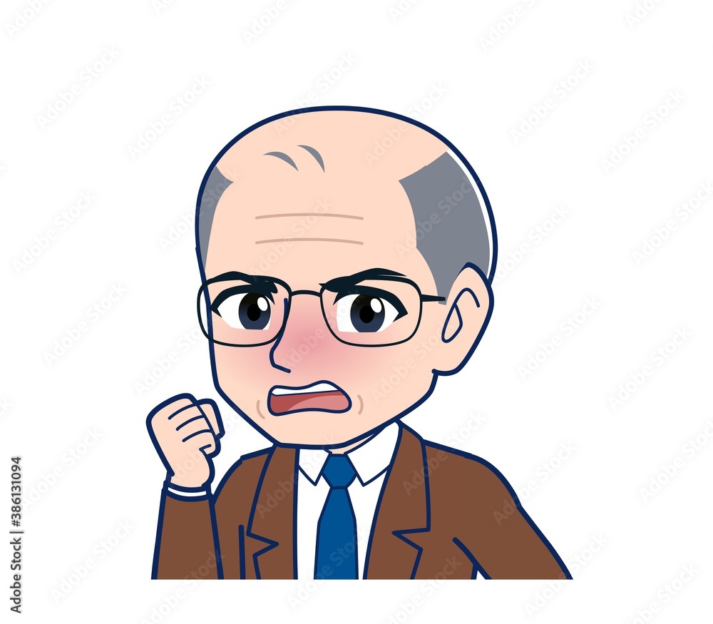 White-haired man in green short sleeves White-haired man in green short sleeves