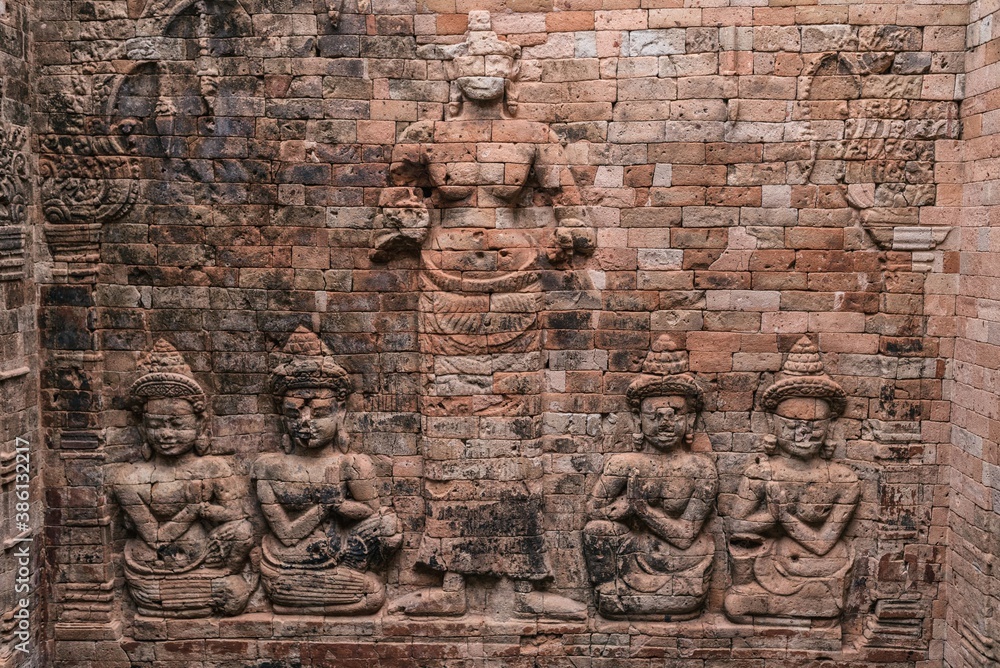 Angkor wat temple complex in Cambodia, Siem Reap Buddhist temple