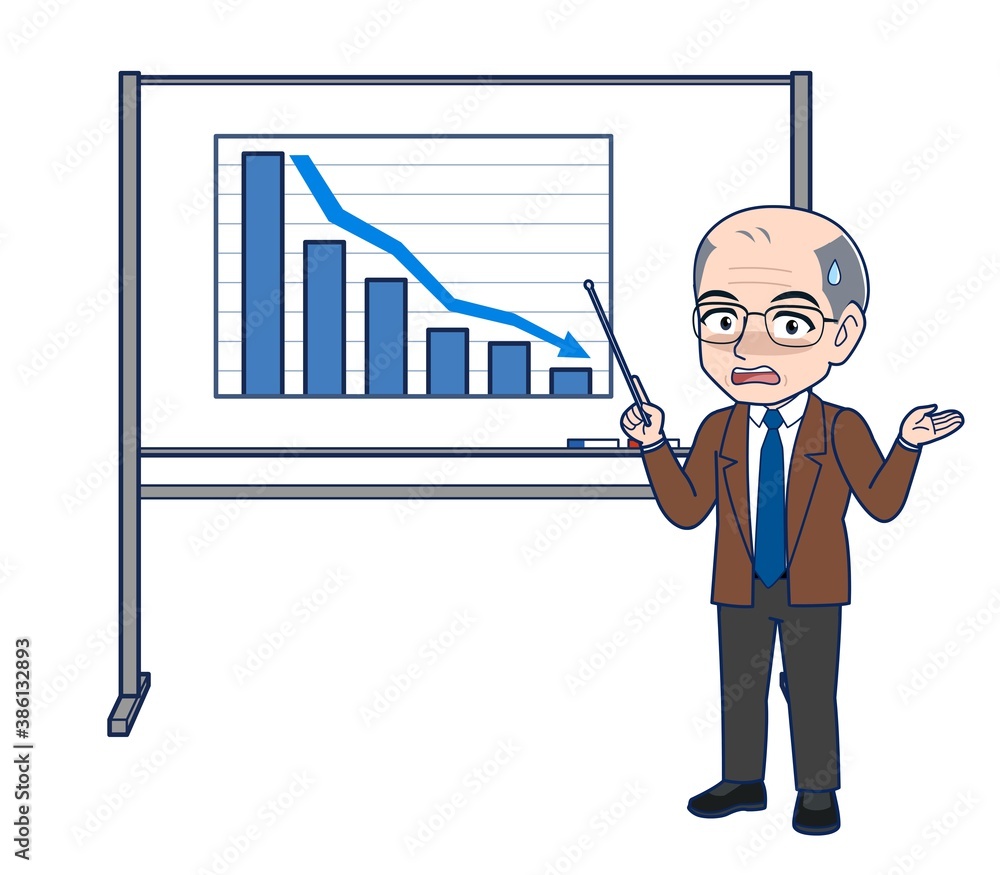 Elderly man in a brown jacket