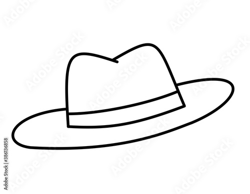 帽子(線画)