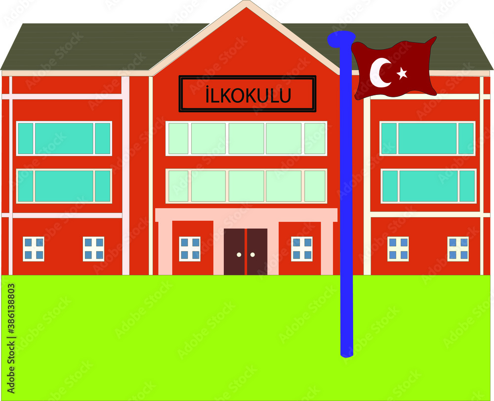 illustration of a premier school