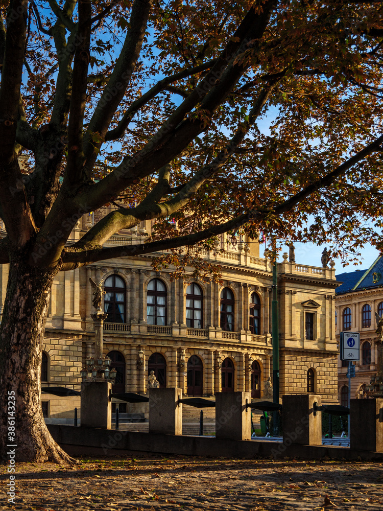 Autumn morning in Prague Old Town Autumn morning in Prague Old Town