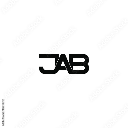 jab letter original monogram logo design