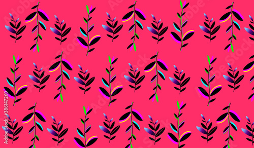 seamless pattern with leaf for paper or gift paper, background