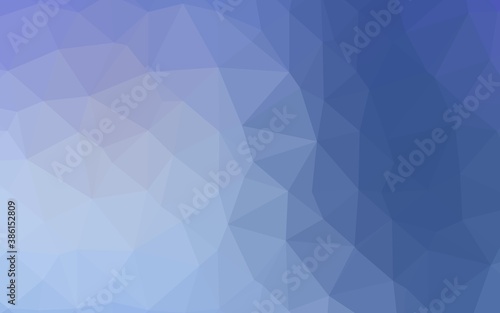 Light BLUE vector abstract mosaic backdrop.