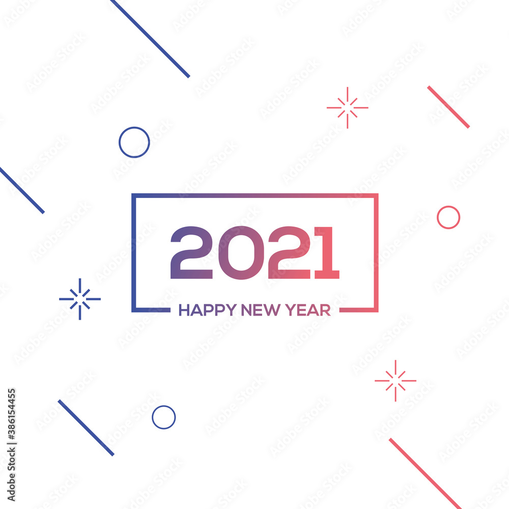 2021 Happy New Year banner concept 2021 Happy New Year banner concept