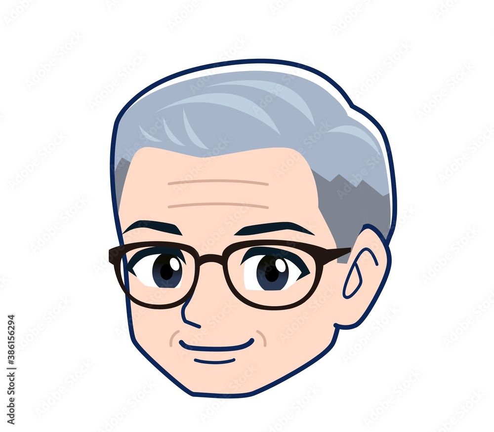 White-haired man in green short sleeves White-haired man in green short sleeves