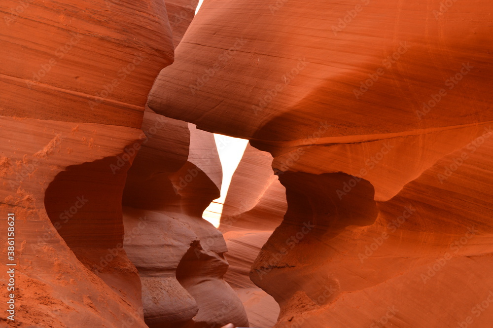Φωτογραφία The trippy mars looking Antelope Canyon in Navajo country in Arizona, United Sta