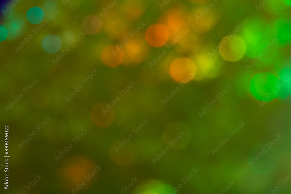Fototapeta premium blured green holographic stars abstract patterned background