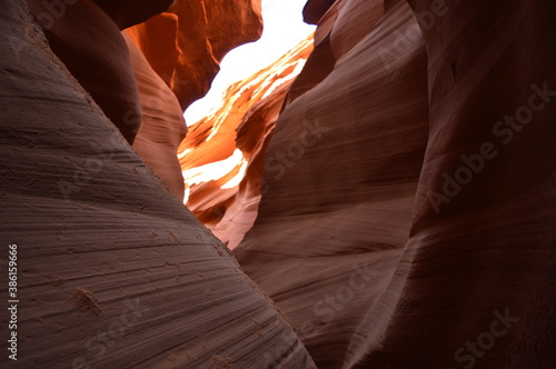 The magnificent Antelope Canyon and Horseshoe Bend by the Colorado River in Navajo country, Arizona, United States of America photo