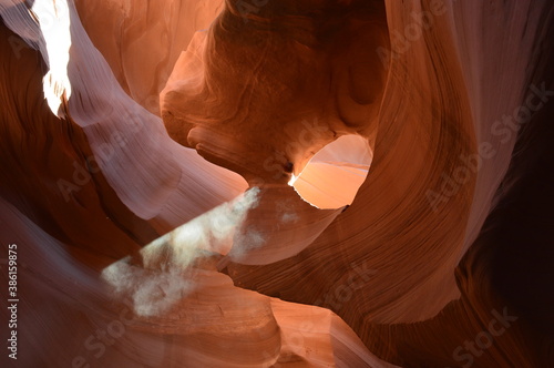 The magnificent Antelope Canyon and Horseshoe Bend by the Colorado River in Navajo country, Arizona, United States of America photo