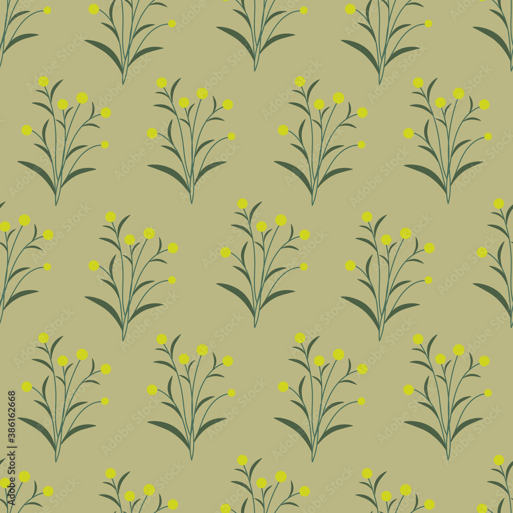 Wild flower seamless pattern.Great for textile,fabric,scrapbooking,wrapping paper,ceramic motifs.flower background.