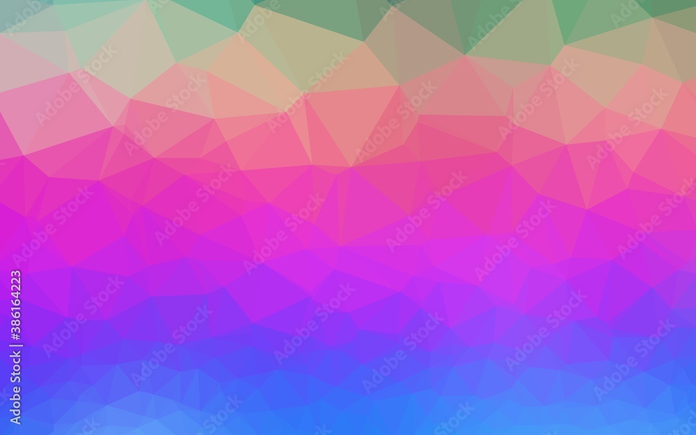 Light Multicolor, Rainbow vector polygonal background.