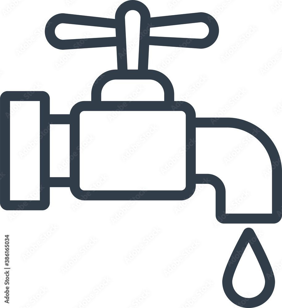 Water tap icon. Faucet with water drop. Vector illustration tap water stopcock. Water tap icon. Faucet with water drop. Vector illustration tap water stopcock.