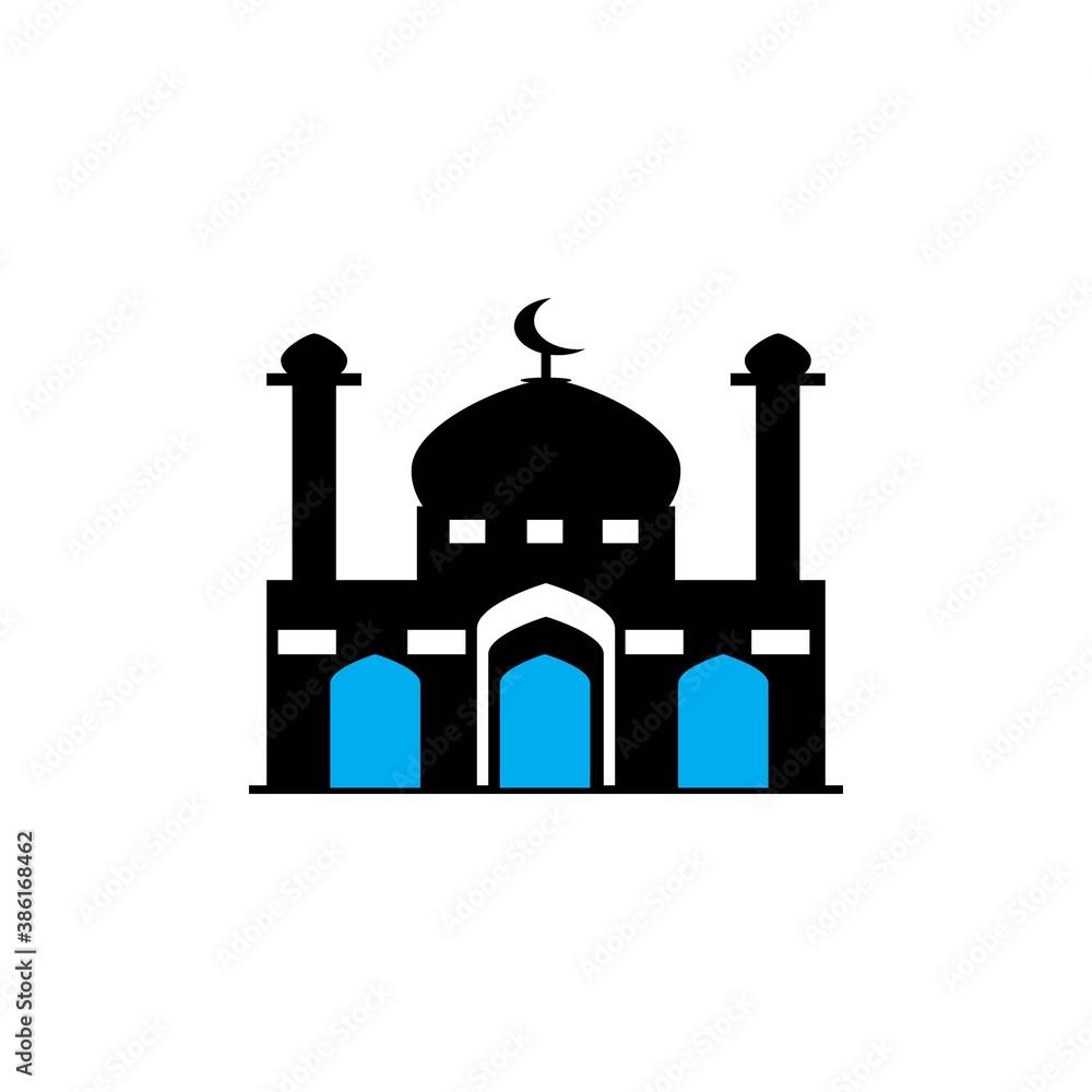 Mosque icon logo, vector design Mosque icon logo, vector design