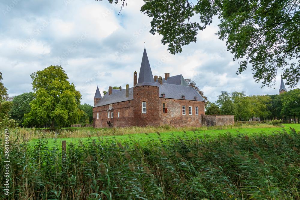 Medieval castle Hernen in Hernen, Gelderland in the Netherlands