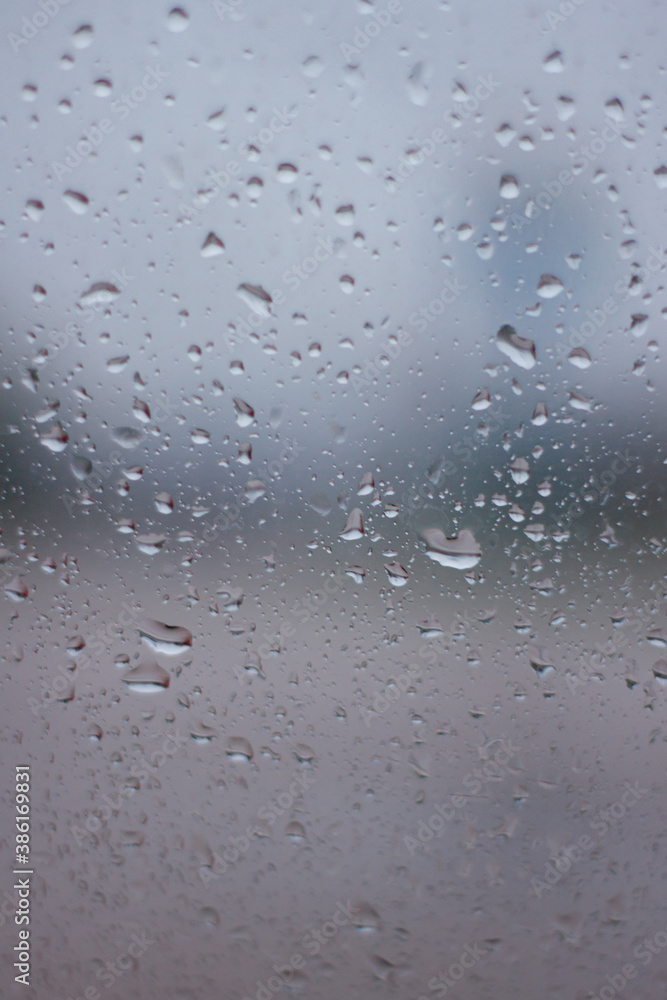 Water droplets background on glass Water droplets background on glass