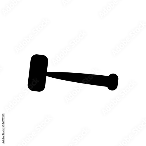 Hammer icon logo, vector design