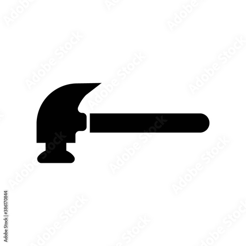 Hammer icon logo, vector design