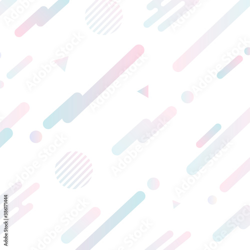 かわいい幾何学模様のパターン背景素材