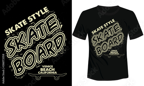 Freestyle skateboard, sk8 t-shirt vector design, ready to print  skate t-shirt vector illustration skateboard t-shirt  illustration Venice beach California vector t-shirt design 