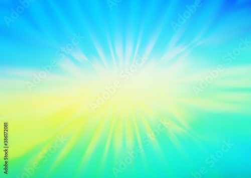 Light Blue, Yellow vector bokeh pattern.