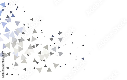 Light BLUE vector texture in triangular style.