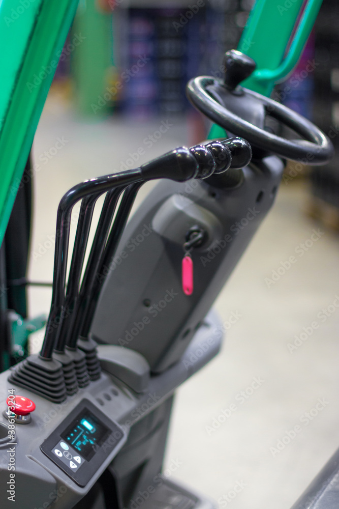 loader steering with control levers. loader steering with control levers.