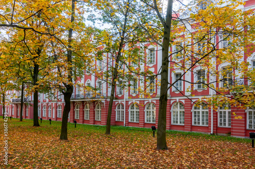 Saint Petersburg State University (main building) in autumn, Russia